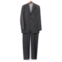 スーツ（ストライプ） 42L バーバリーブラックレーベル 51104 BURBERRY BLACK LABEL グレー系 メンズ