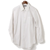 ステッチチェックロングスリーブシャツ  バーバリーロンドン 76523 BURBERRY LONDON ホワイト メンズ