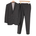ストライプスーツセットアップ  36R バーバリーブラックレーベル 70128 BURBERRY BLACK LABEL ブラック メンズ