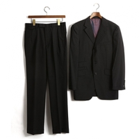 ストライプノッチドラペルテーラードジャケットスーツ  バーバリーブラックレーベル 68509 BURBERRY BLACK LABEL ブラック メンズ