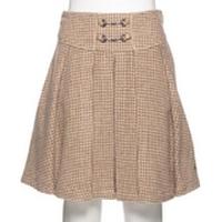 【50%OFF】タック入り千鳥格子柄スカート