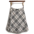 チェック　スカート 36 バーバリーブルーレーベル 74584 BURBERRY BLUE LABEL ホワイト レディース
