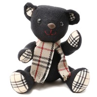 チェックテディベア　ぬいぐるみ  バーバリーロンドン 61950 BURBERRY LONDON ブラウン系 メンズ