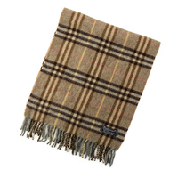 チェックマフラー 135×50cm バーバリーズ 44167 Burberrys ベージュ系 メンズ