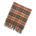 チェックマフラー カシミア バーバリーズ Burberrys 42583 ベージュ系 メンズ