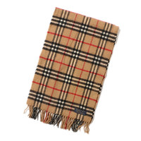 チェックマフラー バーバリーズ 42155 ベージュ系 プレゼント ウール100% 定番のノバチェック