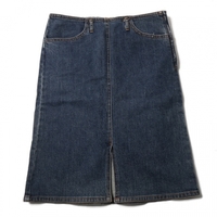 デニムスカート 36 バーバリーブルーレーベル 54853 BURBERRY BLUE LABEL ネイビー系 レディース