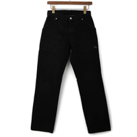 デニムパンツ S バーバリーロンドン 44586 ブラック系 レディース メリハリのついたコーディネートに