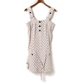 ノースリーブチェックサロペット 38 バーバリーブルーレーベル 75259 BURBERRY BLUE LABEL ホワイト レディース