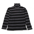 ハイネックカットソー（ボーダー） 3 バーバリーブラックレーベル 54286 BURBERRY BLACK LABEL ブラック系×グレー系 メンズ