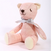 バーバリー ぬいぐるみ ピンク系 メンズ レディース お昼寝中の可愛いテディベア 24199