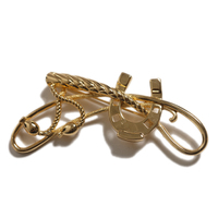 バーバリーズ  ブローチ 37648 ゴールド系 女性へのプレゼントに最適