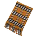 バーバリーズ チェック柄マフラー ブラウン系 メンズ 32186