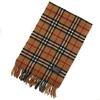 バーバリーズ 英国チェックマフラー 30924 ベージュ系 長く使える王道のマフラー