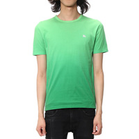 バーバリーブラックレーベル 39451 ロゴ入りTシャツ グリーン系 メンズ 差し色としても使える鮮やかなグリーンTシャツ