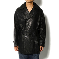 バーバリーロンドン レザーコート 31515 ブラック メンズ 粋なスタイル