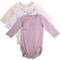 ベビー服3枚セット 23351 バーバリー 白,ピンク,紫 ベビー 子供服