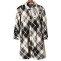 ボタンアップチェックシャツワンピース 36 バーバリーブルーレーベル br01001544 BURBERRY BLUE LABEL グレー レディース