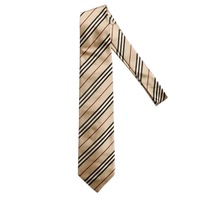 レジメンタルシルクネクタイ  バーバリーロンドン 65646 BURBERRY LONDON ベージュ メンズ