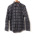 ロゴプリント　長袖Yシャツ 3 バーバリーブラックレーベル 76683 BURBERRY BLACK LABEL ブラック メンズ