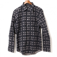 ロゴプリント　長袖Yシャツ 3 バーバリーブラックレーベル 76683 BURBERRY BLACK LABEL ブラック メンズ