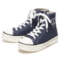 【24%OFF】ロゴ刺しゅう入りハイカットスニーカー