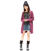 【50%OFF】ロゴ柄ロングカーディガン
