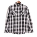 ロングスリーブチェックネルシャツ 2 バーバリーブラックレーベル 76318 BURBERRY BLACK LABEL ブラック メンズ