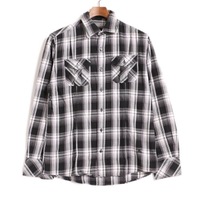 ロングスリーブチェックネルシャツ 2 バーバリーブラックレーベル 76318 BURBERRY BLACK LABEL ブラック メンズ