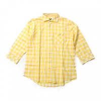 七分丈シャツ 2 バーバリーブラックレーベル 54729 BURBERRY BLACK LABEL イエロー系 メンズ