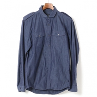 長袖Yシャツ 2 バーバリーブラックレーベル 01000387 BURBERRY BLACK LABEL ネイビー メンズ