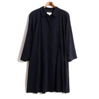 比翼ステンカラーコート 9AR バーバリーズ 68030 Burberrys ネイビー レディース