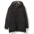 裏地チェックジップアップダウンブルゾン LL バーバリーブラックレーベル 69988 BURBERRY BLACK LABEL ブラック メンズ