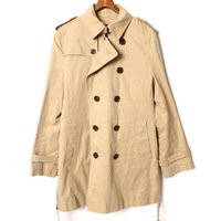 裏地チエックライナー付き　トレンチコート L バーバリーブラックレーベル br01001428 BURBERRY BLACK LABEL ベージュ レディース