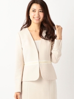 SETUP2カラーレスジャケット/ベージュ