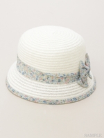 baby ポリエステルブレードリボン付きハット(手洗い可能)/ピンク