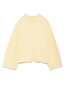 【emmi atelier】ボリュムスリーブニットプル/YEL