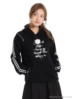 ローズPt肩ZIPパーカー/アイボリー