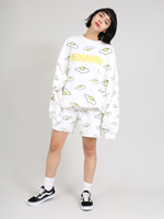 PUNYUS/目玉焼き総柄スウェットショーパン