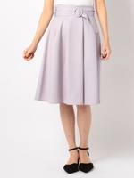 ラップ風タックスカート/ラベンダー