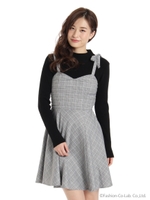 インナー付グレンチェックワンピース/A