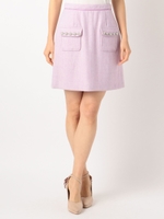台形ミニスカート/ラベンダー