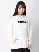 WEGO/ボックスロゴプリントパーカー