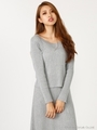 ワイドリブニット TOP/T.GRY