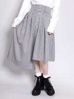 DING/アシメチェックスカート