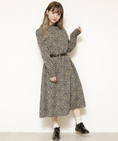 WEB限定　花柄プチハイワンピース