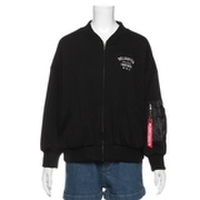 【51%OFF】ロゴハート刺しゅう入り袖ポケットつき裏毛ブルゾン