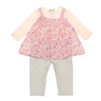 【30%OFF】小花柄長袖カバーオール