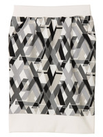 DAMMY/総柄プリントタイトスカート