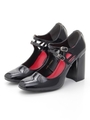 ADAM W STRAP PUMPS/RED